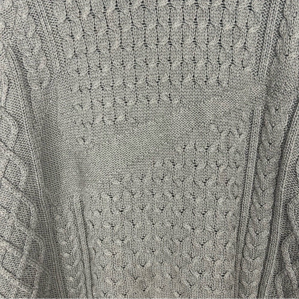 Nike Men's Swoosh Cable Knit Turtleneck Sweater Army Green sz S Athleisure - Picture 2 of 10